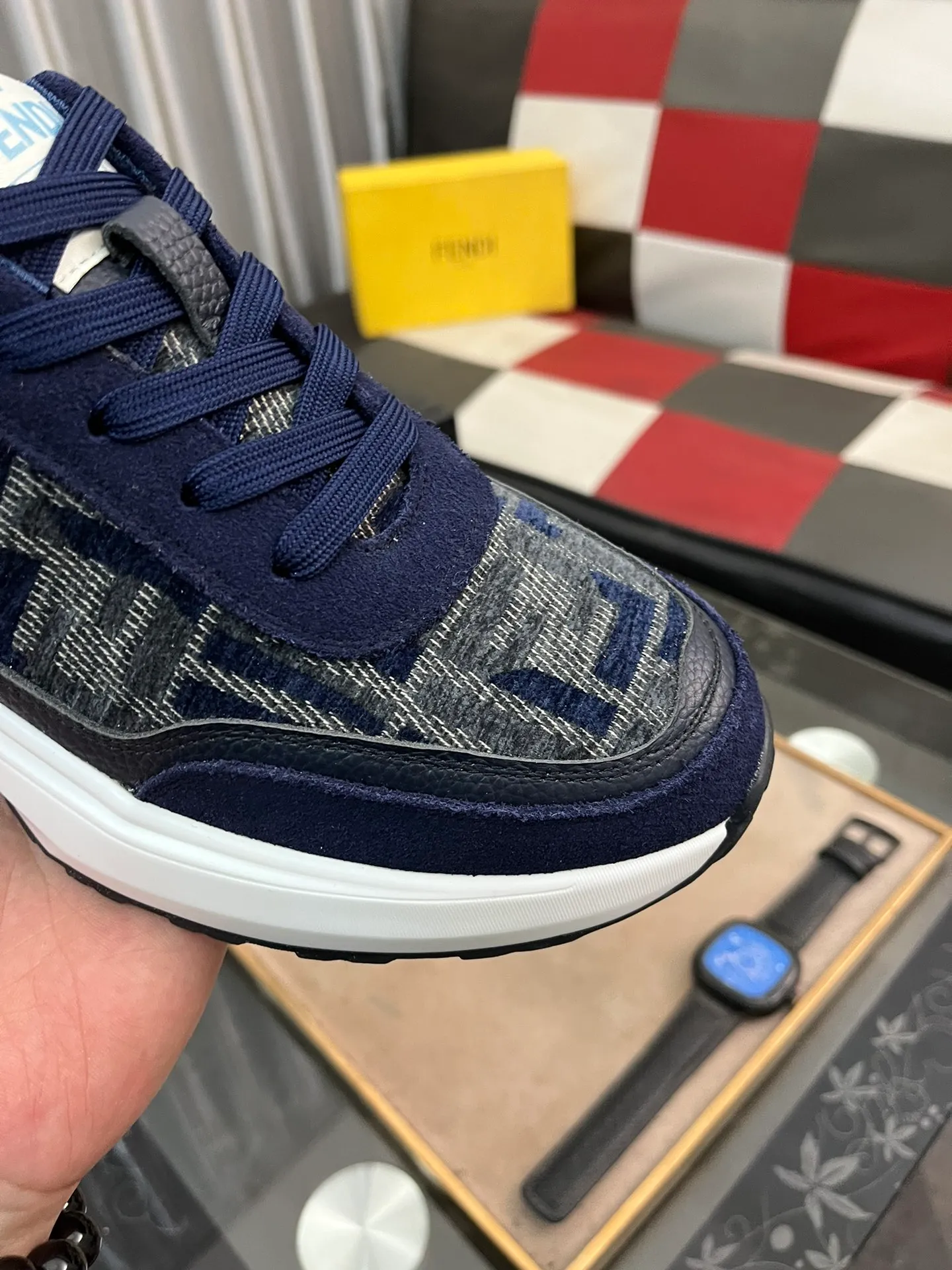 Men's Men's Shoes💰458⌚️⌚️[Fendi] Fendi's latest casual shoes for men! Available at counters simultaneously! Replica. The interior is made of top-grade sheepskin, and the original factory-supplied rubber outsole is used. Leading new fashion concepts. Matching code: 38-443️⃣Colors available